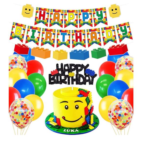Lego Birthday Decor - Picture 1 of 2